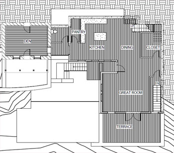 1217 Oella Ave. First Level Design